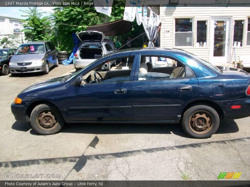 Vivid Blue Mica / Beige 1997 Mazda Protege LX