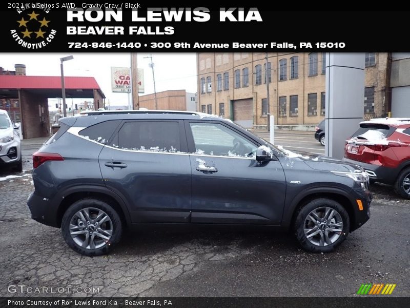 Gravity Gray / Black 2021 Kia Seltos S AWD