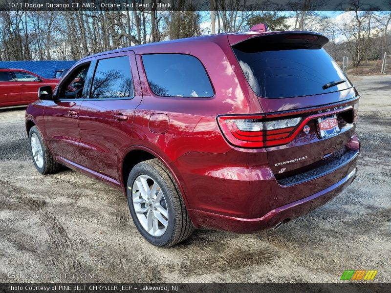 Octane Red Pearl / Black 2021 Dodge Durango GT AWD