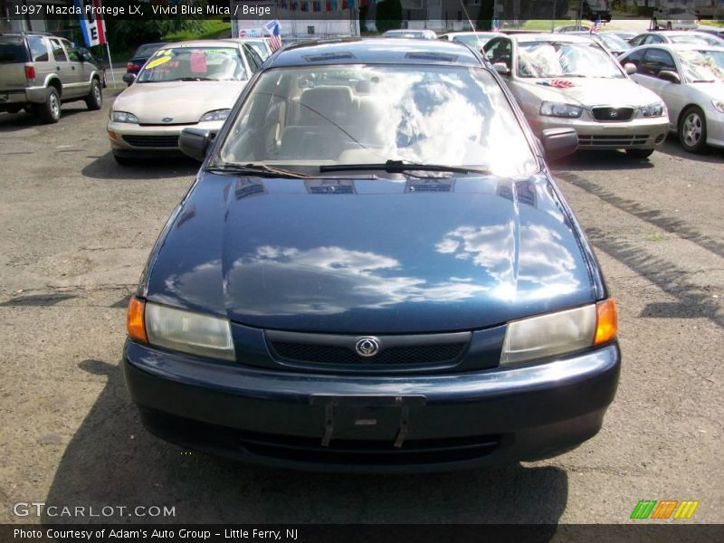 Vivid Blue Mica / Beige 1997 Mazda Protege LX