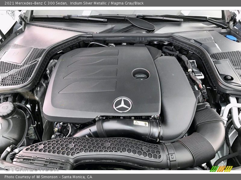 Iridium Silver Metallic / Magma Gray/Black 2021 Mercedes-Benz C 300 Sedan