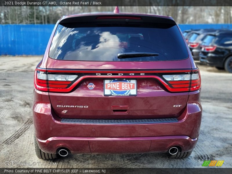 Octane Red Pearl / Black 2021 Dodge Durango GT AWD
