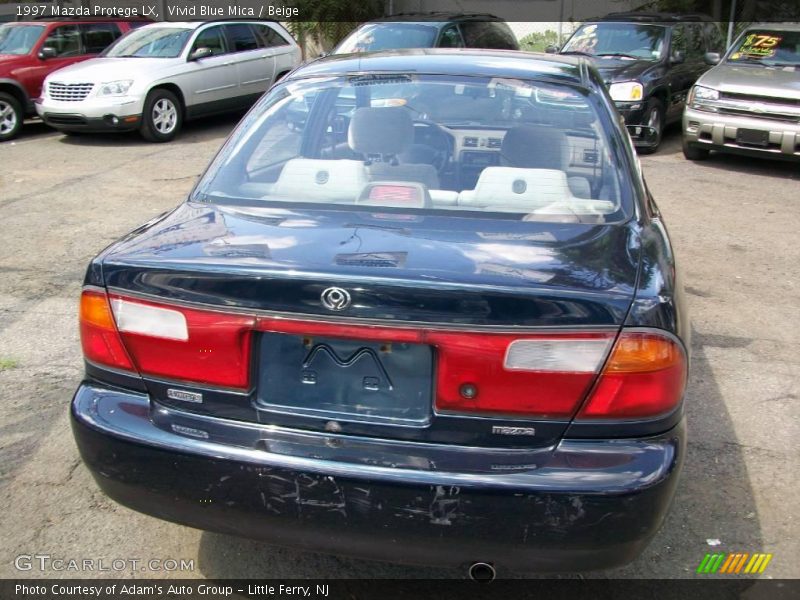 Vivid Blue Mica / Beige 1997 Mazda Protege LX
