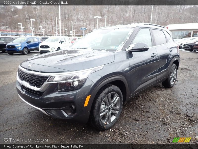 Gravity Gray / Black 2021 Kia Seltos S AWD