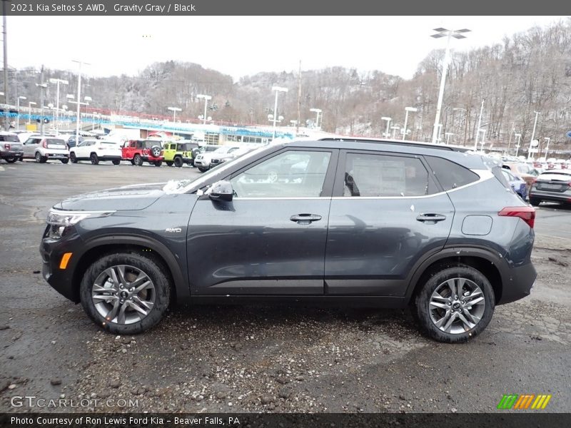 Gravity Gray / Black 2021 Kia Seltos S AWD