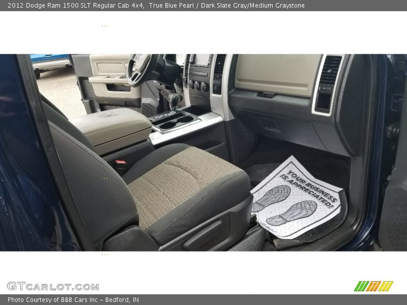 True Blue Pearl / Dark Slate Gray/Medium Graystone 2012 Dodge Ram 1500 SLT Regular Cab 4x4