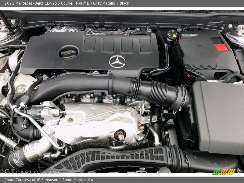 Mountain Gray Metallic / Black 2021 Mercedes-Benz CLA 250 Coupe