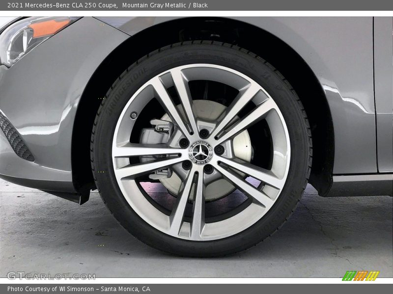 Mountain Gray Metallic / Black 2021 Mercedes-Benz CLA 250 Coupe