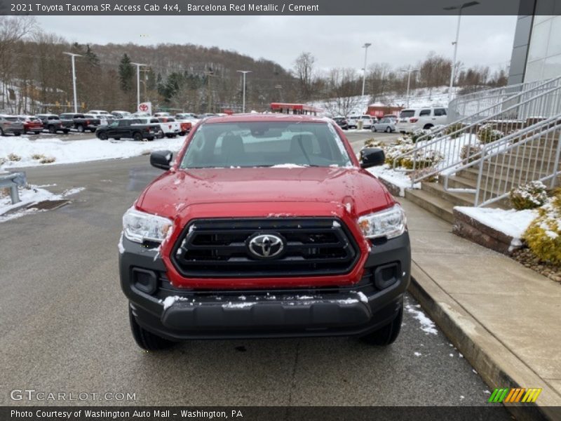 Barcelona Red Metallic / Cement 2021 Toyota Tacoma SR Access Cab 4x4