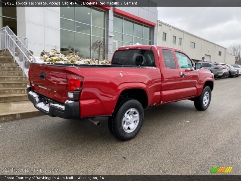 Barcelona Red Metallic / Cement 2021 Toyota Tacoma SR Access Cab 4x4