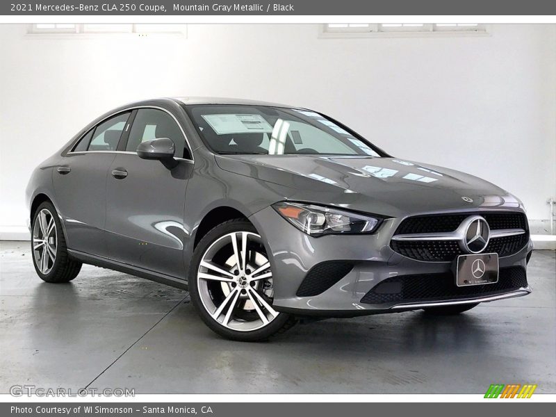 Mountain Gray Metallic / Black 2021 Mercedes-Benz CLA 250 Coupe