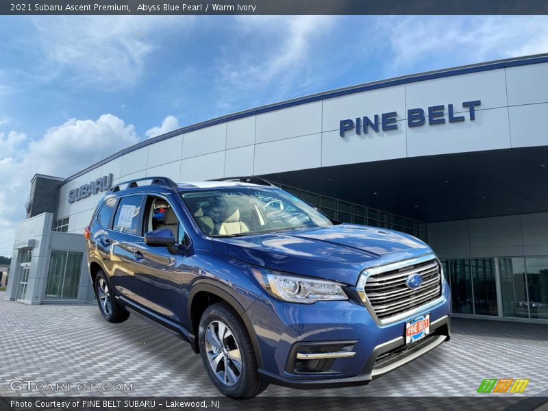 Abyss Blue Pearl / Warm Ivory 2021 Subaru Ascent Premium