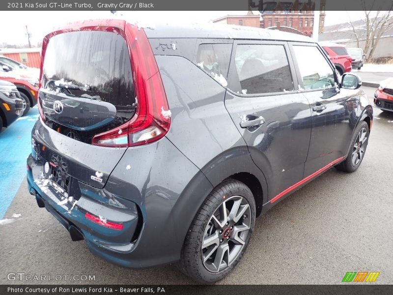 Gravity Gray / Black 2021 Kia Soul GT-Line Turbo