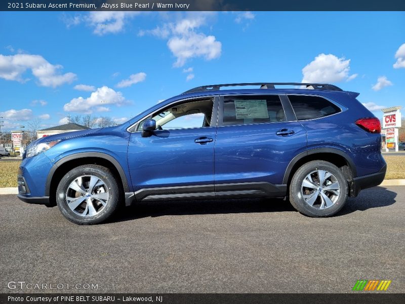 Abyss Blue Pearl / Warm Ivory 2021 Subaru Ascent Premium