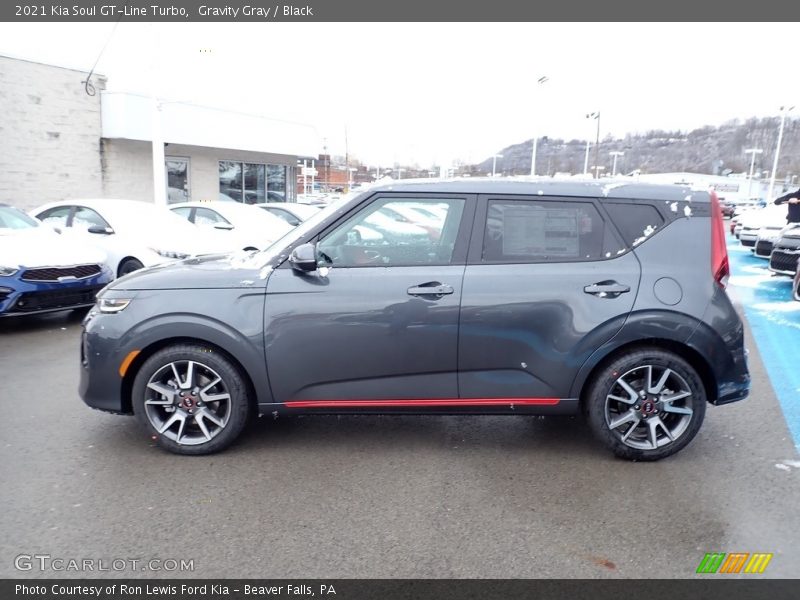 Gravity Gray / Black 2021 Kia Soul GT-Line Turbo