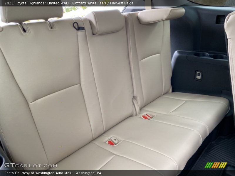 Blizzard White Pearl / Harvest Beige 2021 Toyota Highlander Limited AWD
