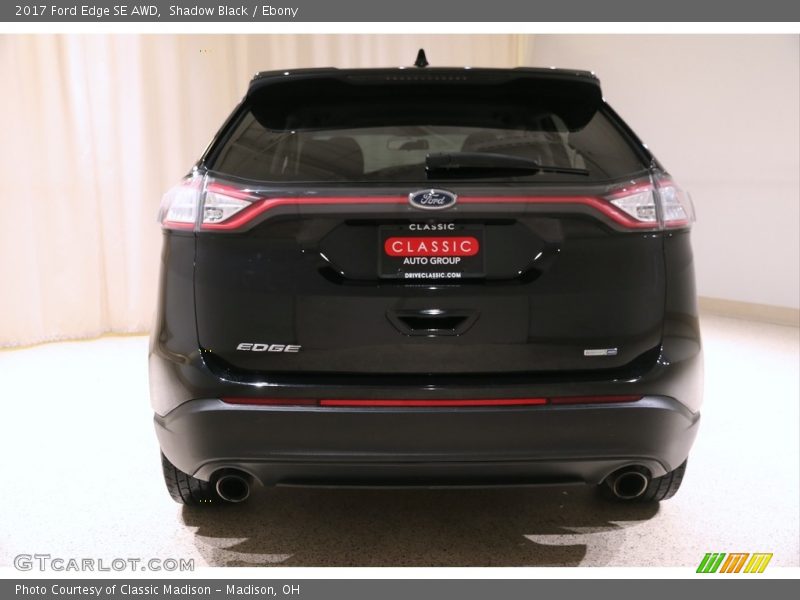 Shadow Black / Ebony 2017 Ford Edge SE AWD