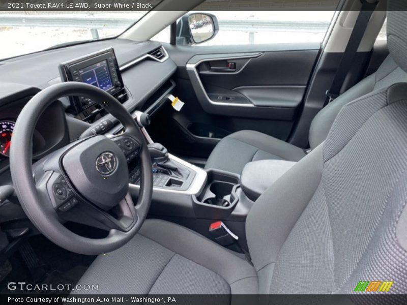 Super White / Black 2021 Toyota RAV4 LE AWD