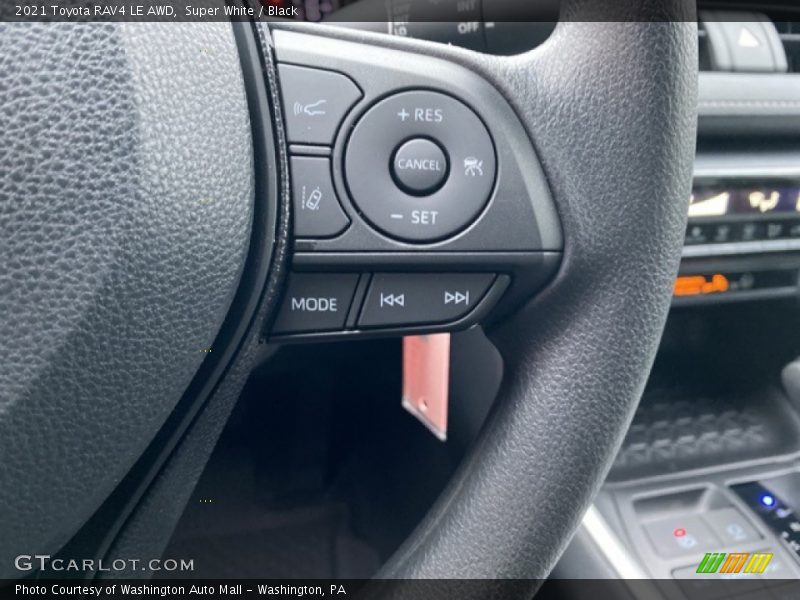 Super White / Black 2021 Toyota RAV4 LE AWD