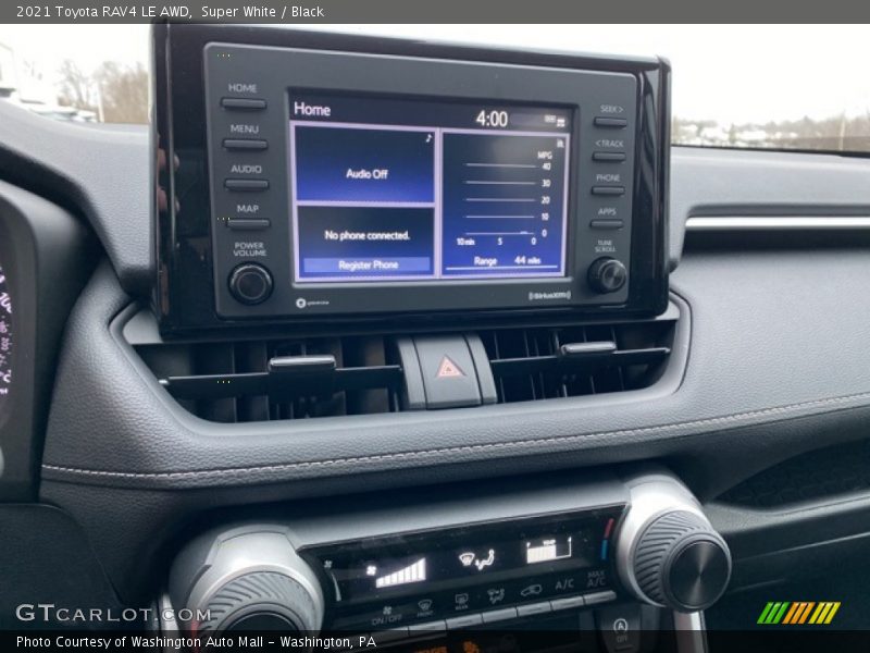 Super White / Black 2021 Toyota RAV4 LE AWD