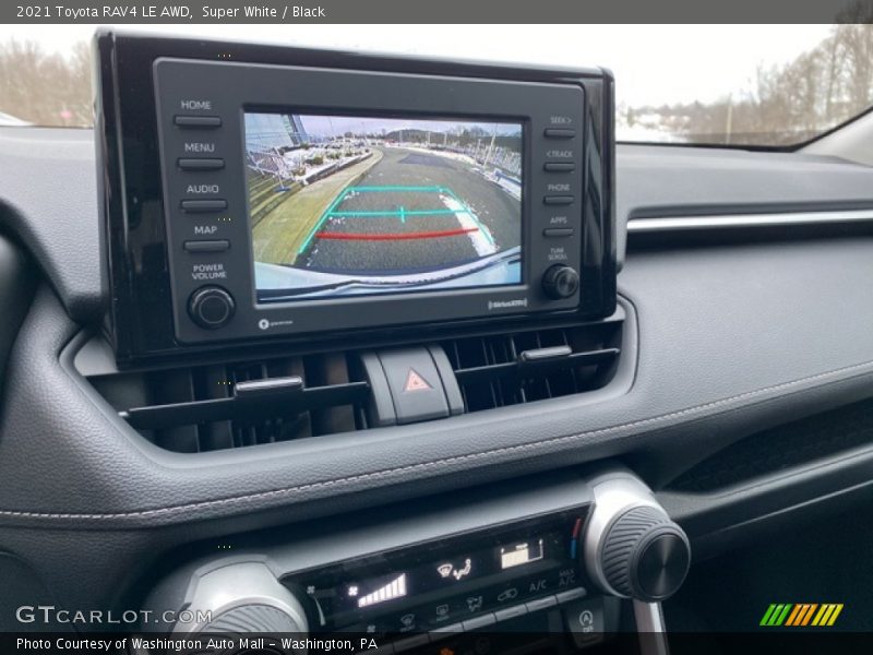 Super White / Black 2021 Toyota RAV4 LE AWD