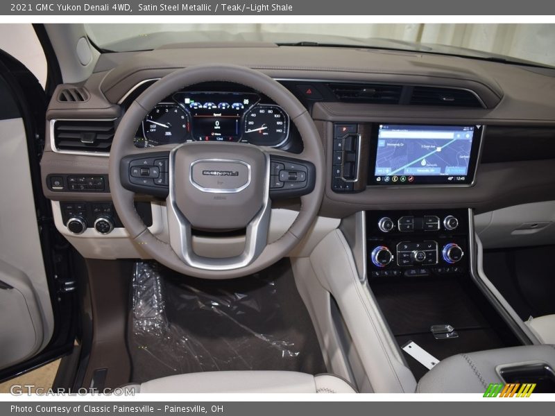 Satin Steel Metallic / Teak/­Light Shale 2021 GMC Yukon Denali 4WD