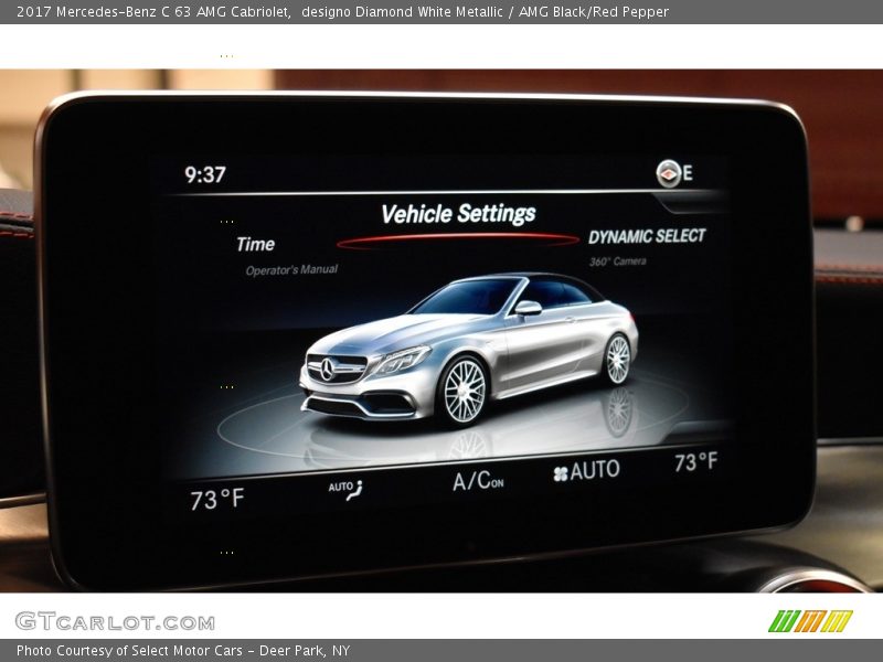 designo Diamond White Metallic / AMG Black/Red Pepper 2017 Mercedes-Benz C 63 AMG Cabriolet