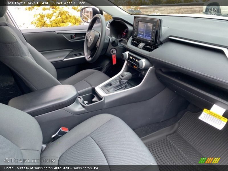 Super White / Black 2021 Toyota RAV4 LE AWD