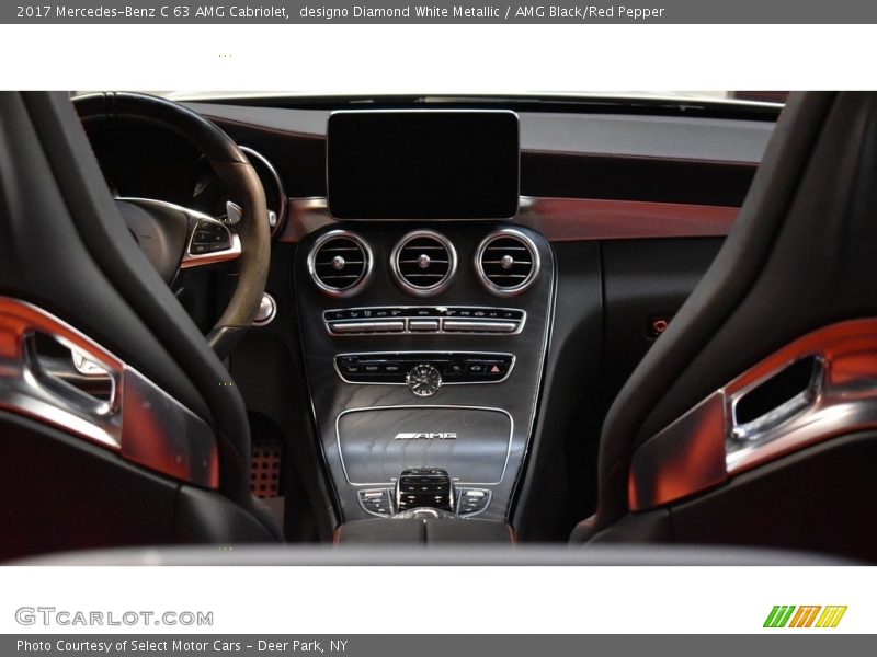 designo Diamond White Metallic / AMG Black/Red Pepper 2017 Mercedes-Benz C 63 AMG Cabriolet