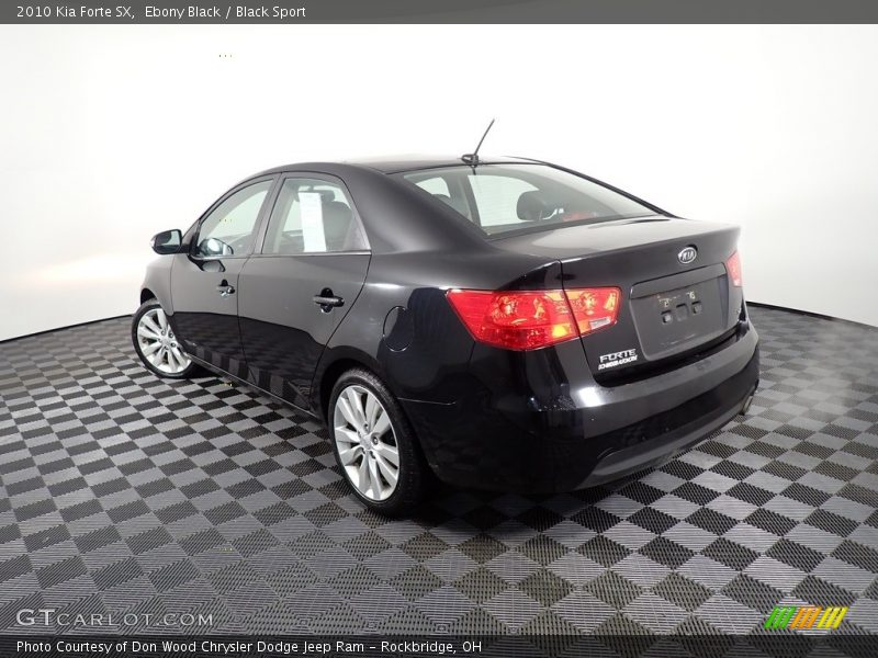 Ebony Black / Black Sport 2010 Kia Forte SX