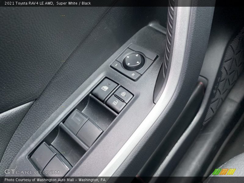 Super White / Black 2021 Toyota RAV4 LE AWD