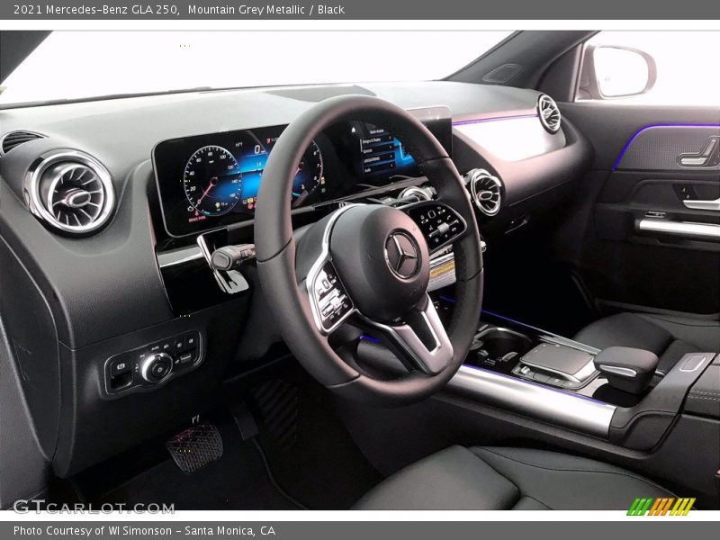 Mountain Grey Metallic / Black 2021 Mercedes-Benz GLA 250
