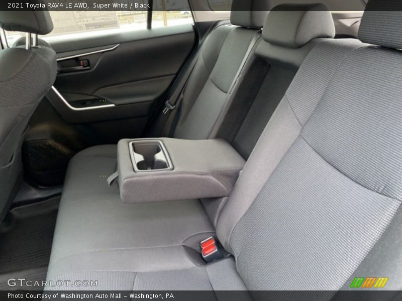 Super White / Black 2021 Toyota RAV4 LE AWD