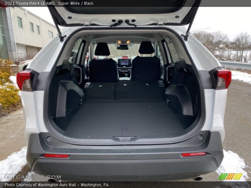 Super White / Black 2021 Toyota RAV4 LE AWD