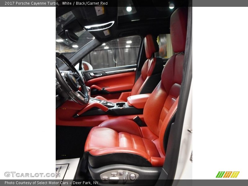 White / Black/Garnet Red 2017 Porsche Cayenne Turbo