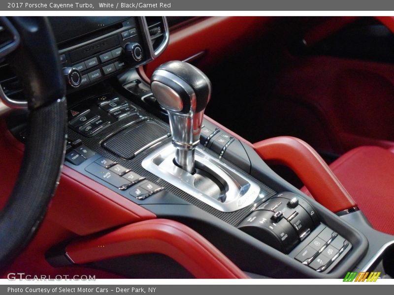 White / Black/Garnet Red 2017 Porsche Cayenne Turbo
