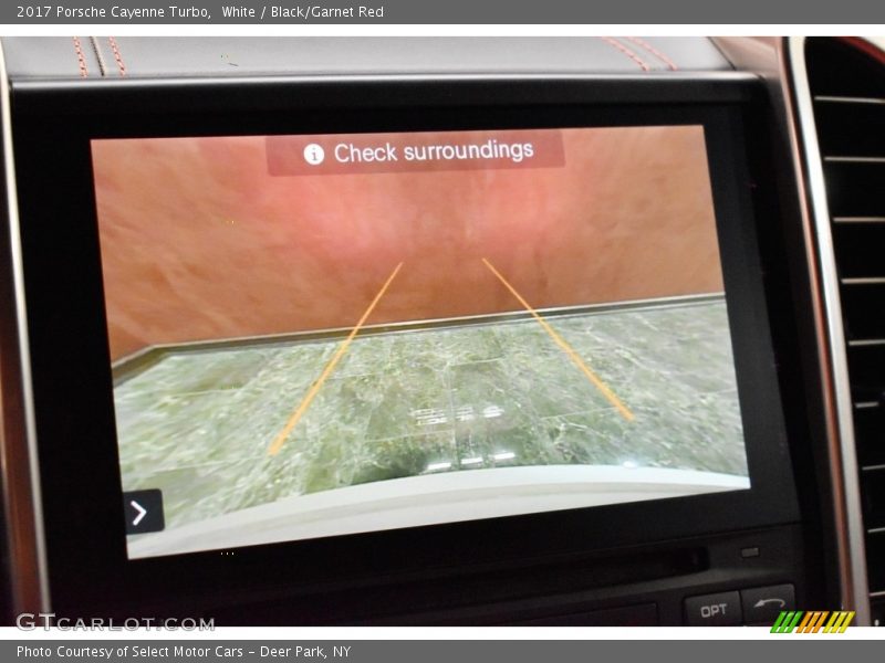White / Black/Garnet Red 2017 Porsche Cayenne Turbo