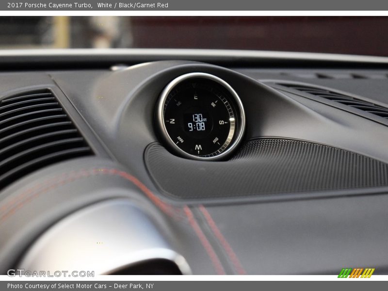 White / Black/Garnet Red 2017 Porsche Cayenne Turbo