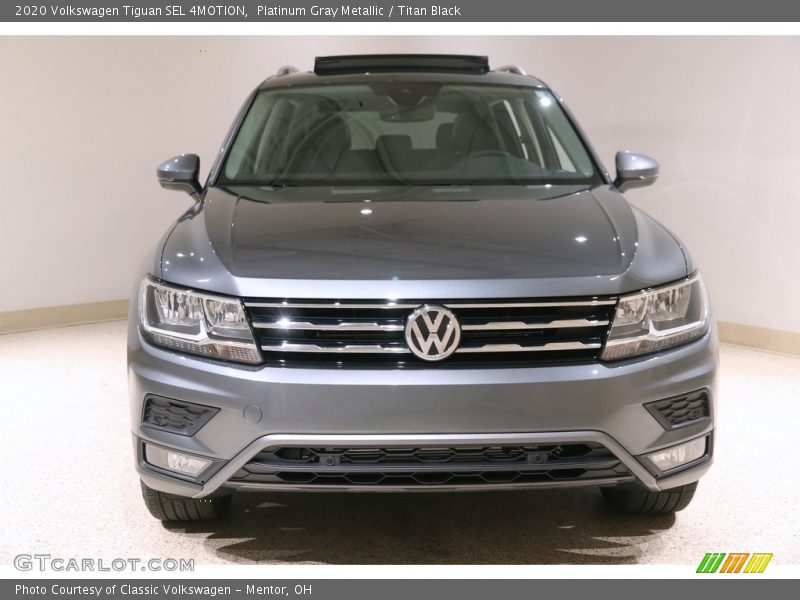 Platinum Gray Metallic / Titan Black 2020 Volkswagen Tiguan SEL 4MOTION