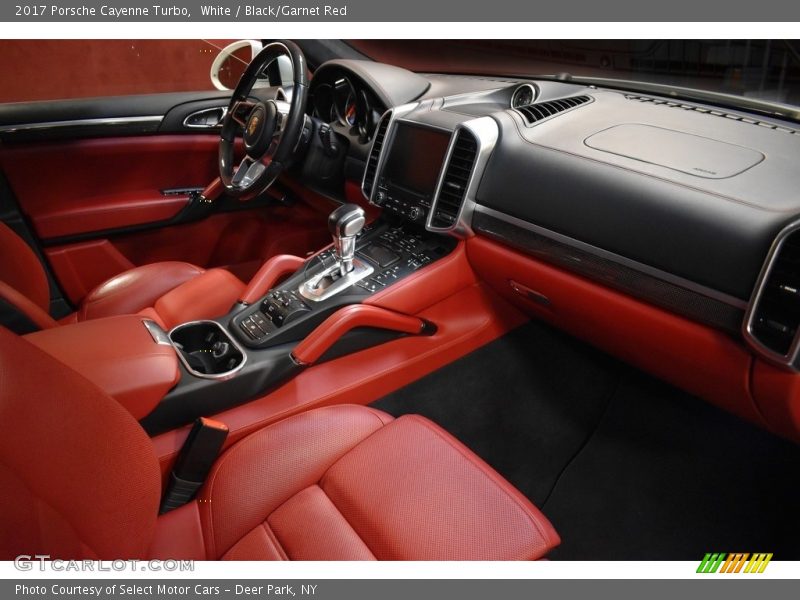 White / Black/Garnet Red 2017 Porsche Cayenne Turbo