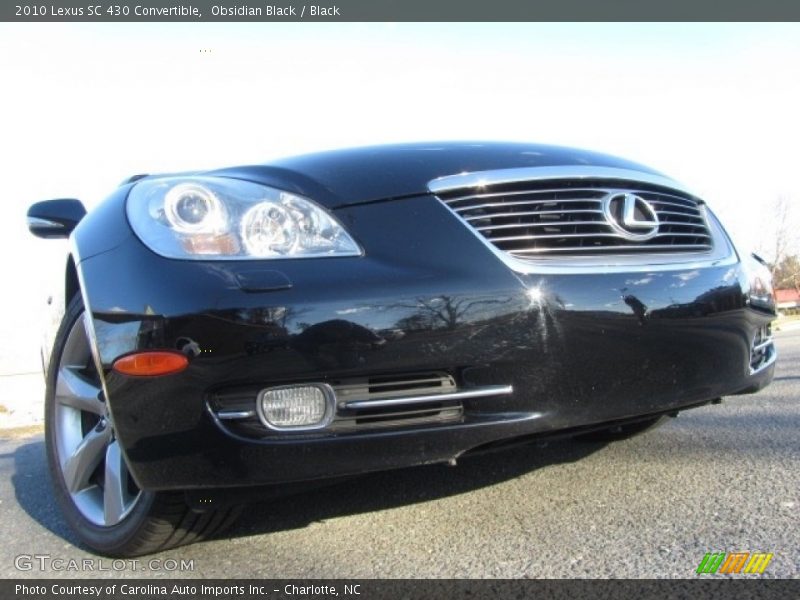 Obsidian Black / Black 2010 Lexus SC 430 Convertible