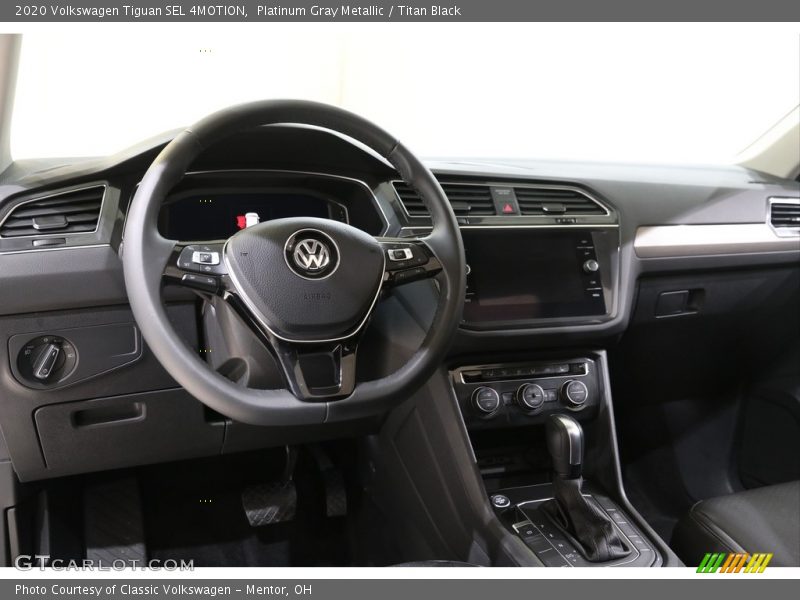 Platinum Gray Metallic / Titan Black 2020 Volkswagen Tiguan SEL 4MOTION
