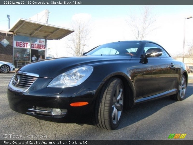 Obsidian Black / Black 2010 Lexus SC 430 Convertible