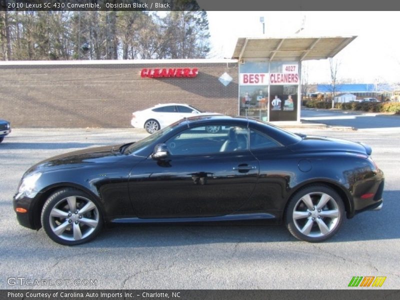 Obsidian Black / Black 2010 Lexus SC 430 Convertible