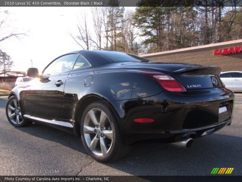 Obsidian Black / Black 2010 Lexus SC 430 Convertible