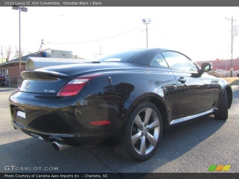 Obsidian Black / Black 2010 Lexus SC 430 Convertible