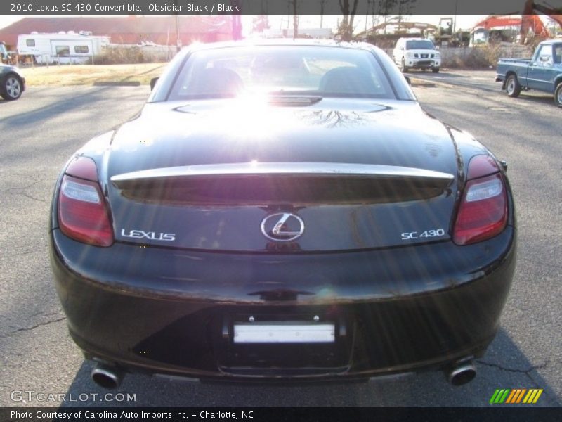 Obsidian Black / Black 2010 Lexus SC 430 Convertible