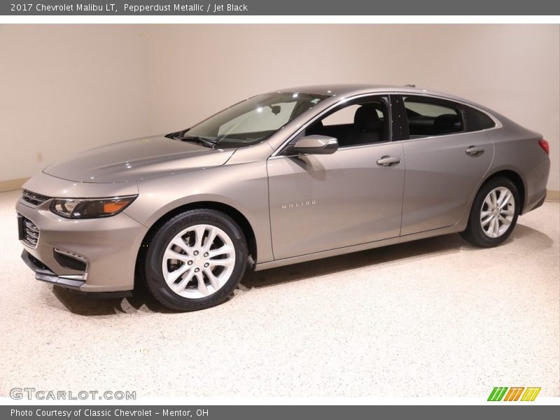 Pepperdust Metallic / Jet Black 2017 Chevrolet Malibu LT