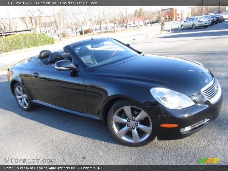 Obsidian Black / Black 2010 Lexus SC 430 Convertible