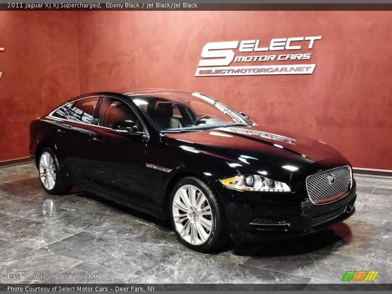 Ebony Black / Jet Black/Jet Black 2011 Jaguar XJ XJ Supercharged